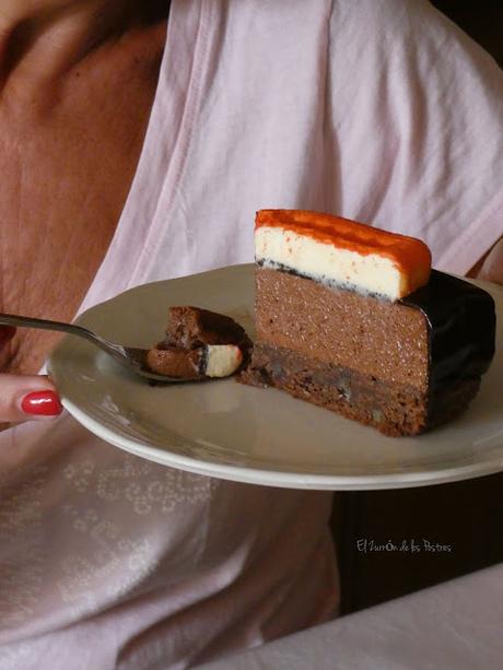Pastel de Chocolate, Pacanas y Naranja