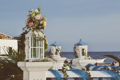 Azotea decorada para una boda