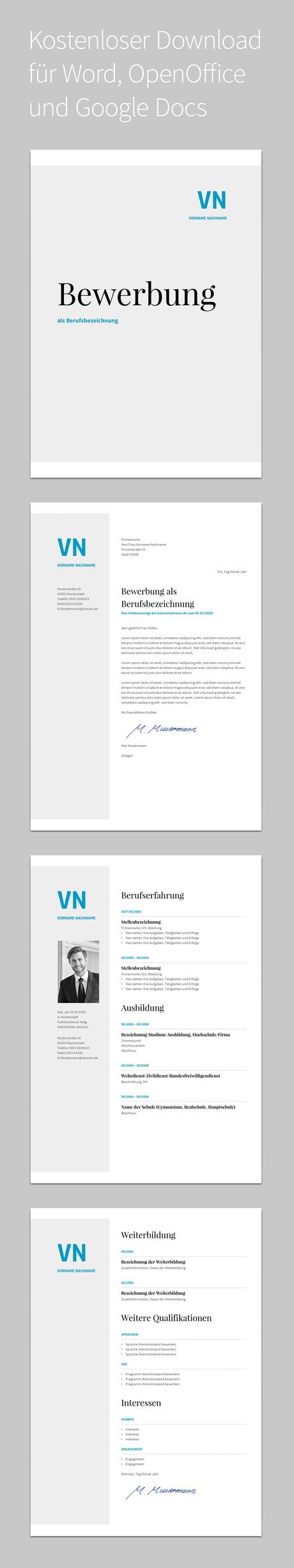 Anschreiben Design Vorlage Dass Sie In Ms Word Für Ihre Erstaunlich Konzepte Verwenden