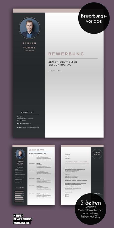 Anschreiben Design Vorlage Dass Sie In Ms Word Für Ihre Erstaunlich Konzepte Verwenden