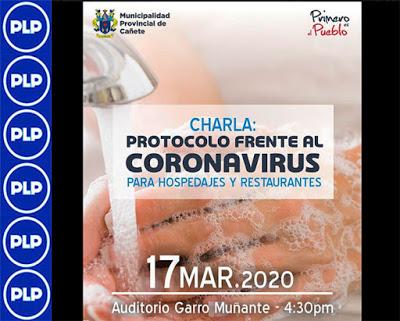 Coronavirus: MPC organiza charla 