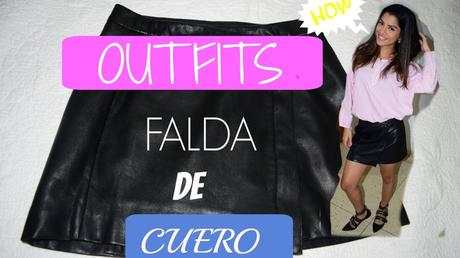 Combinar Falda Tubo Cuero Negra