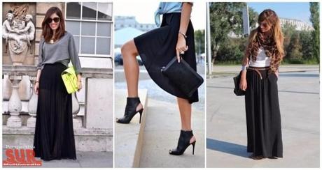 Combinar Falda Tubo Cuero Negra