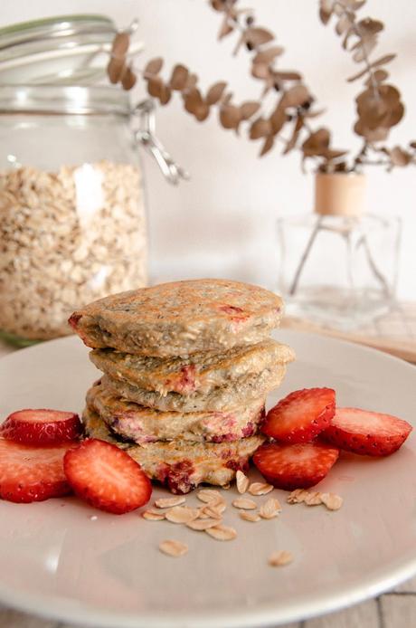 Tortitas de avena y frutos rojos para Método Baby led Weaning (+6)