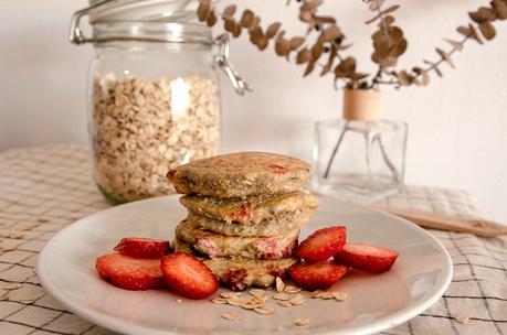 Tortitas de avena y frutos rojos para Método Baby led Weaning (+6)