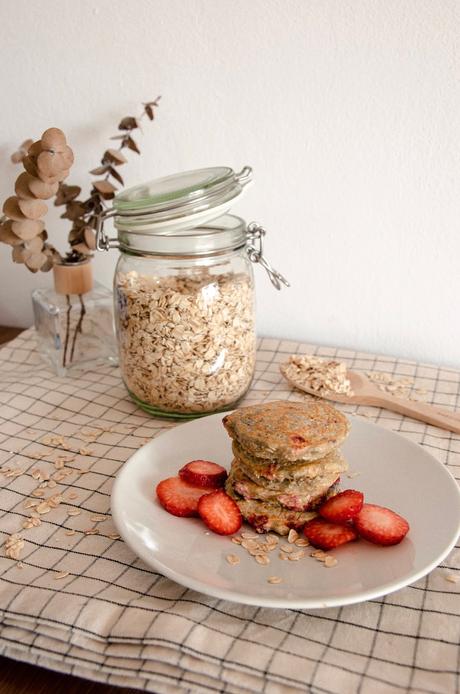 Tortitas de avena y frutos rojos para Método Baby led Weaning (+6)