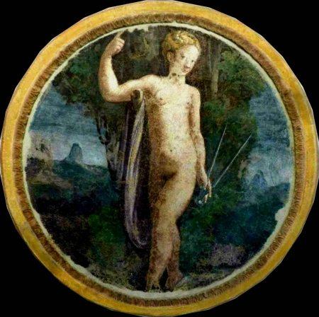 La alegoría más desnuda de la Geometría en Verona