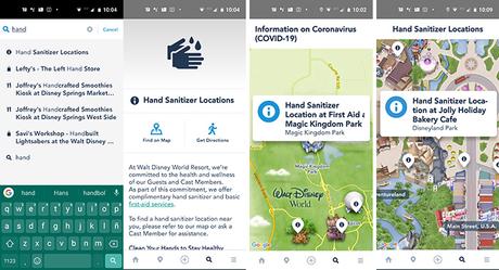 Localiza espacios para desinfectar manos en parques Disney