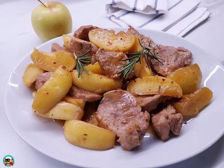 Solomillo de cerdo con manzanas