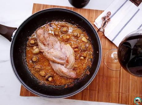 Solomillo de cerdo con manzanas