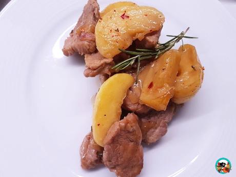 Solomillo de cerdo con manzanas