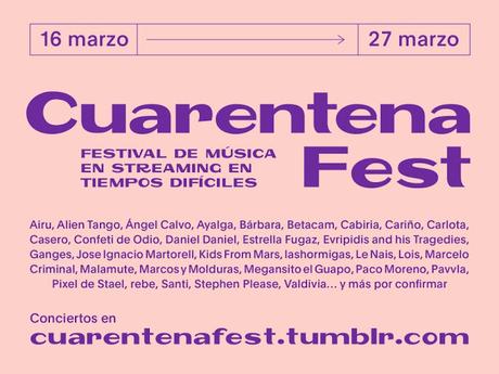 Cuarentena Fest: conciertos en streaming de una treintena de artistas independientes