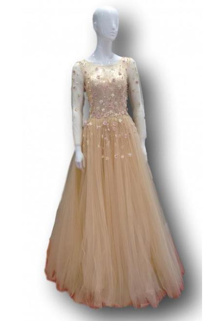 Vestido Largo Falda Tul