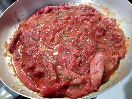 Carne a la pizzaiola – Carne alla pizzaiola