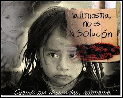 La limosna no es la solución