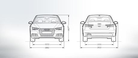 2019 Audi A4 Width
