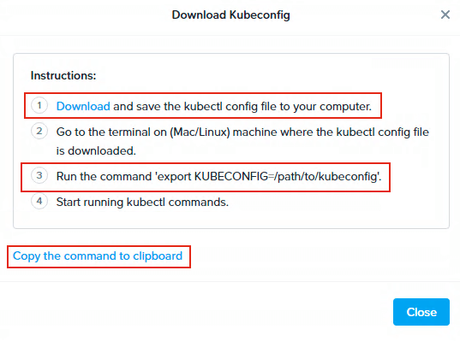 Configurar Kubeconfig para acceder al clúster de Kubernetes