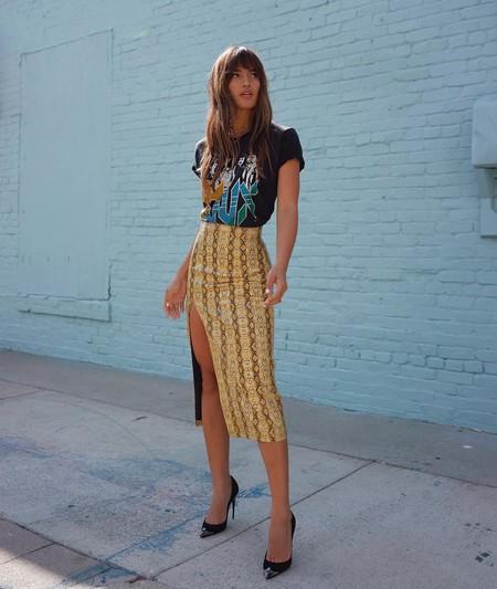 Falda Print Serpiente