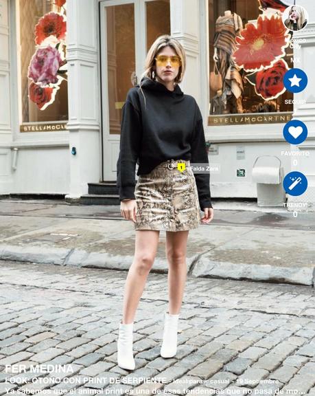 Falda Print Serpiente