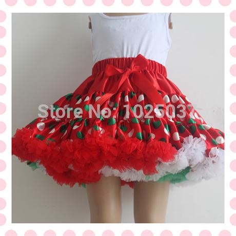 Falda Tul Roja Navidad