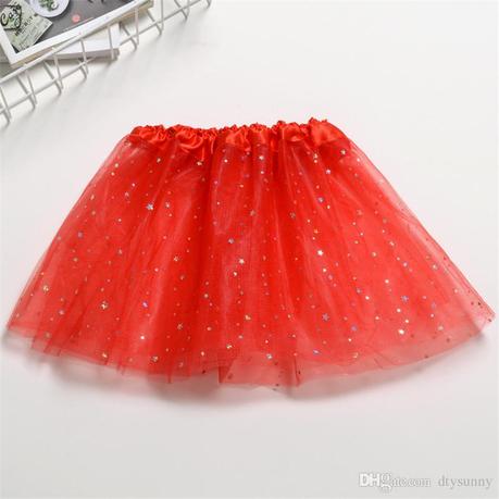 Falda Tul Roja Navidad