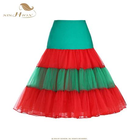 Falda Tul Roja Navidad