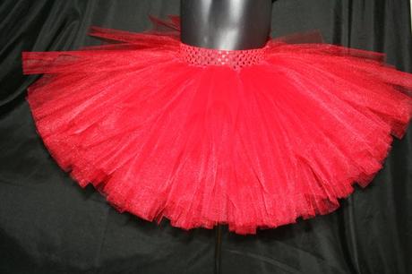 Falda Tul Roja Navidad