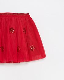 Falda Tul Roja Navidad
