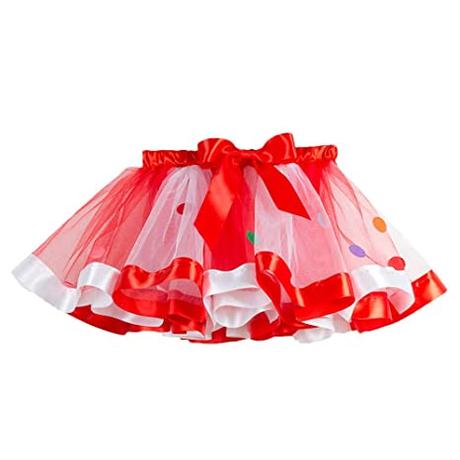 Falda Tul Roja Navidad