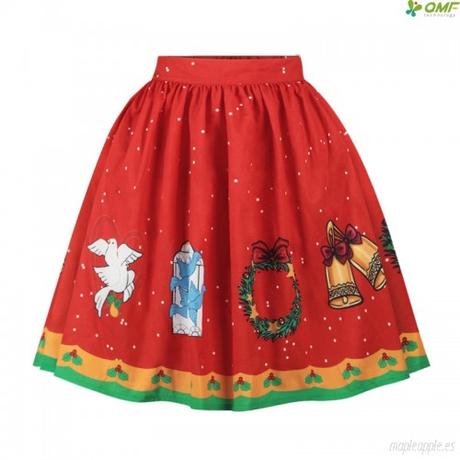 Falda Tul Roja Navidad
