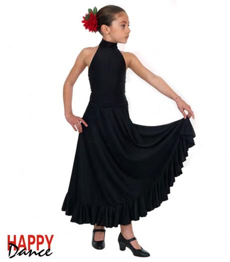 Falda Negra Flamenca Nina