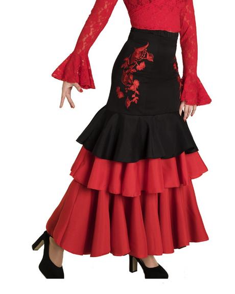 Falda Negra Flamenca Nina