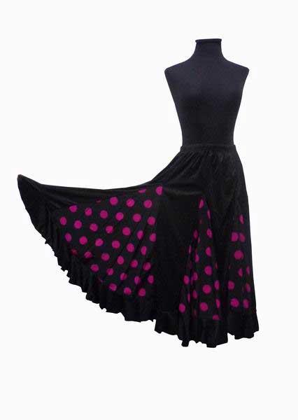 Falda Negra Flamenca Nina