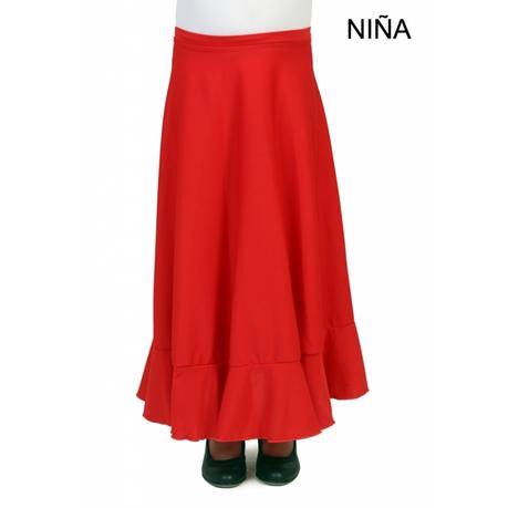 Falda Negra Flamenca Nina