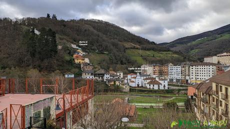 Vista sobre el Barrio del Cascarín y la Capilla del Carmen