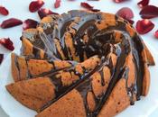 Bundt Cake boniato canela regado chocolate