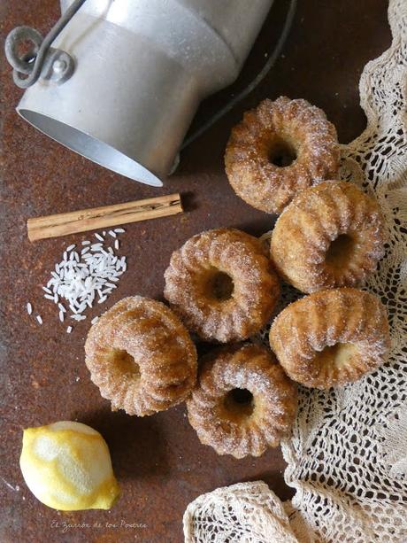 Mini Bundt Cake de Arroz con Leche