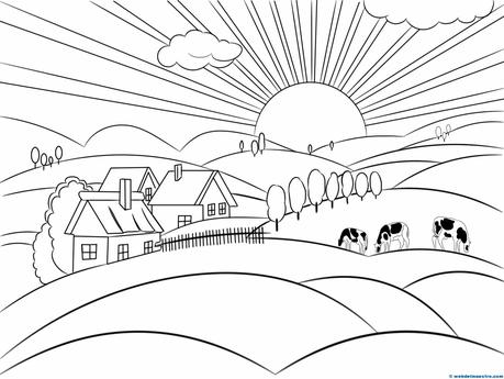 Resultado de imagen de PAISAJES PARA COLOREAR