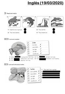 Actividades Inglés (16/03/2020-20/03/2020)