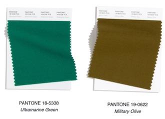 Los Colores de Moda otoño invierno 2020/2021 verdes colores de moda