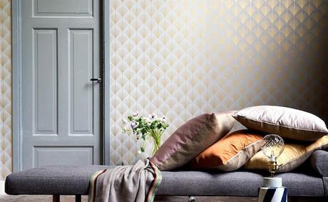 Decorar las paredes con papel pintado, una moda de los ‘70 que triunfa en 2020 papel pintado art deco