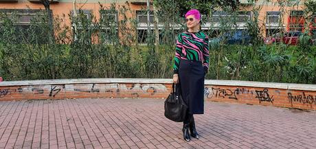 Jersey estampado y falda