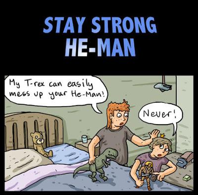 Stay Strong He-Man (Poorly Drawn Dinosaurs)