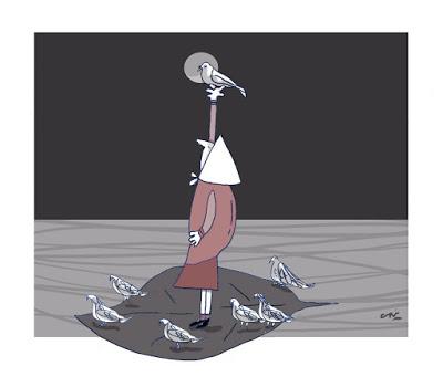 Ahora solo hay palomas, ilustrado por Caio Di Lorenzo