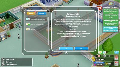 Impresiones con Two Point Hospital para Switch; digno sucesor de un clásico de la gestión en videojuegos
