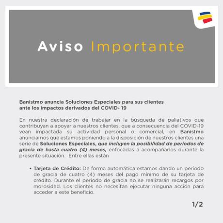 Comunicado ofcial de Banistmo