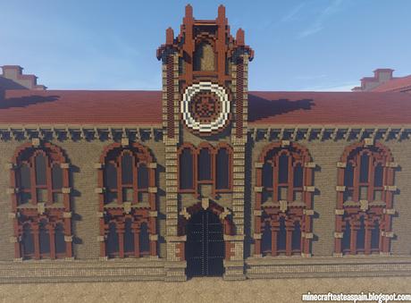 Réplica Minecraft del Archivo Histórico Provincial de Teruel, España.