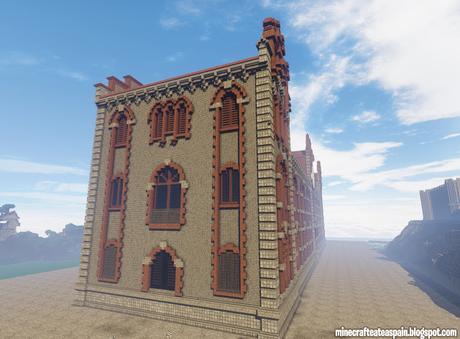 Réplica Minecraft del Archivo Histórico Provincial de Teruel, España.