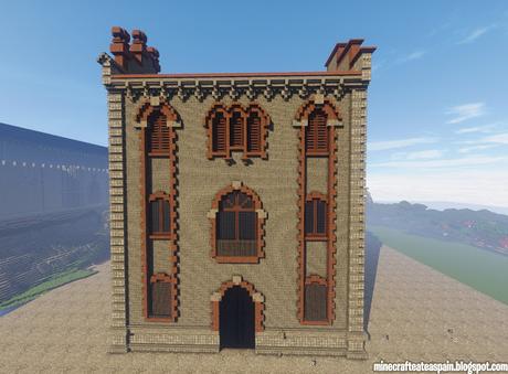 Réplica Minecraft del Archivo Histórico Provincial de Teruel, España.