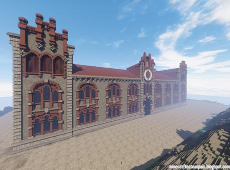 Réplica Minecraft del Archivo Histórico Provincial de Teruel, España.